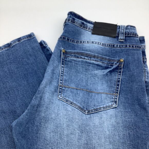 Steves Jeans Mens Distressed Denim Jeans‎ Blue Size 36 x 29.5 - Picture 1 of 6